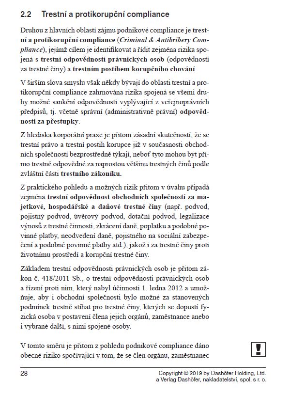 Trestn a protikorupn compliance